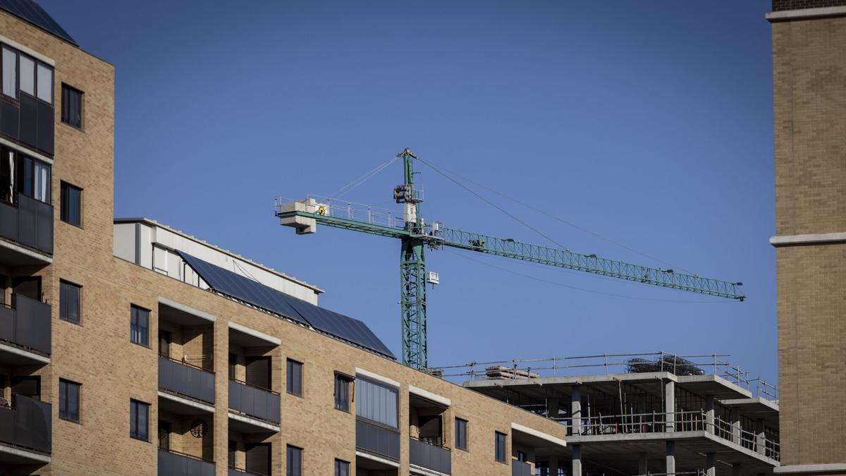 Vivienda en construcción en Arcosur.