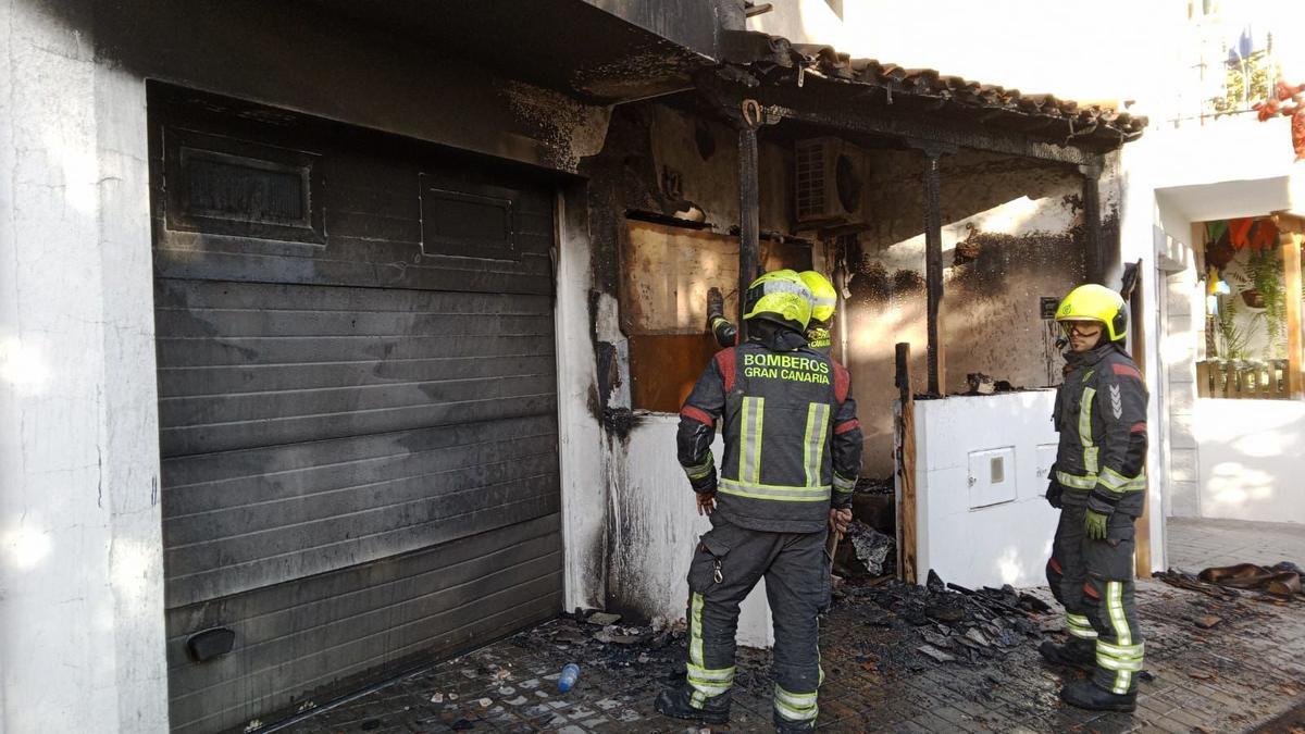 Incendio en Santa Lucía