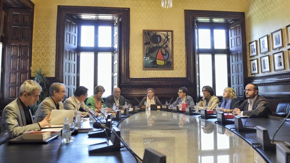 Reunión de la Mesa del Parlament.