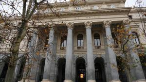 Fachada del Palacio de la Bolsa de Madrid el pasado 23 de diciembre.