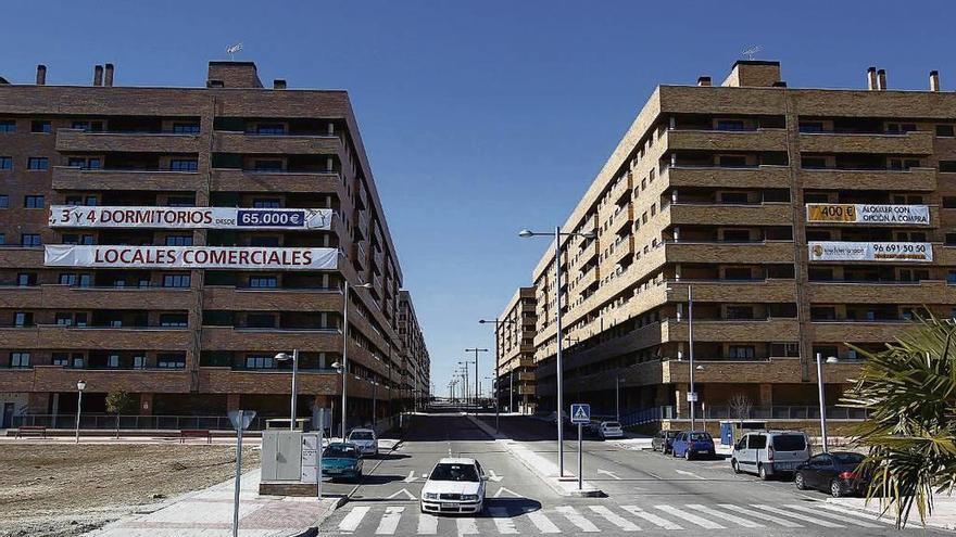 Urbanizaciones sin terminar en el municipio de Seseña.