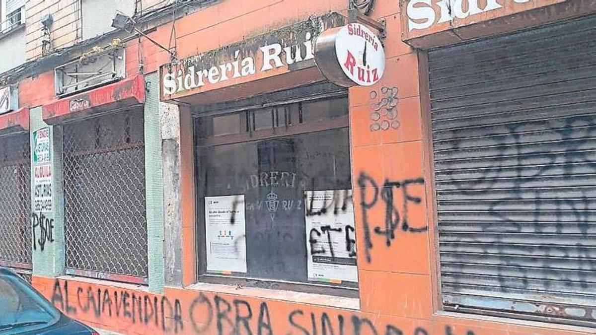El local en obras de Mar de Niebla, vandalizado.