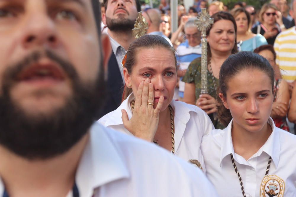 Las imágenes de la procesión de la Virgen del Carmen en el barrio de Pedregalejo.