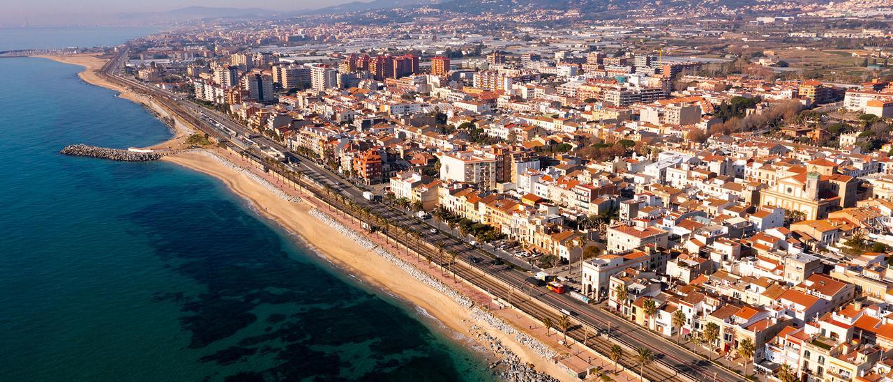 Vista aérea de la localidad de Vilassar de Mar, en el Maresme.