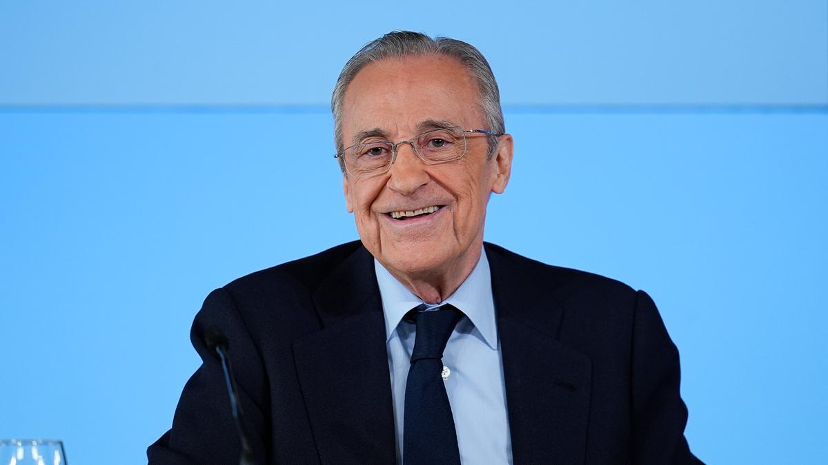 Florentino Perez attends during the Real Madrid Board of Directors meeting held at Ciudad Real Madrid on May 12, 2026 in Madrid, Spain. AFP7 12/05/2026 ONLY FOR USE IN SPAIN