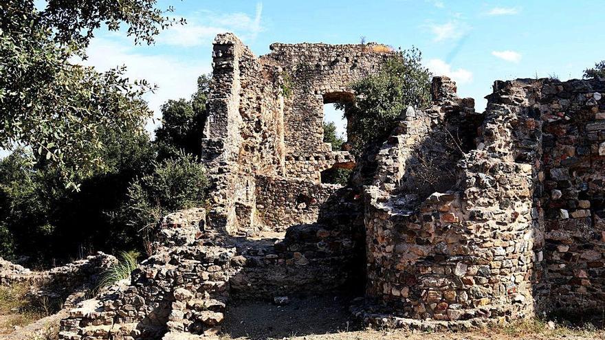 Pla general del castell de Sant Iscle de Vidreres.