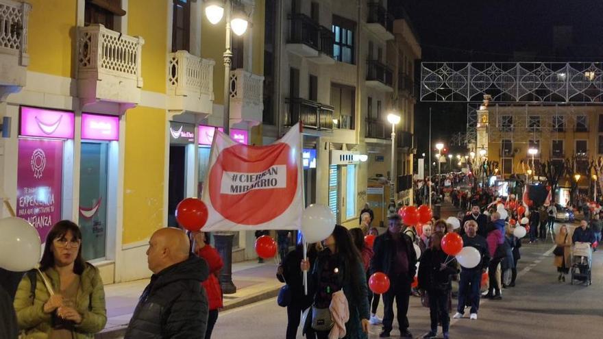 Vecinos de Murcia, en la protesta contra el Plan de Movilidad del Ayuntamiento.