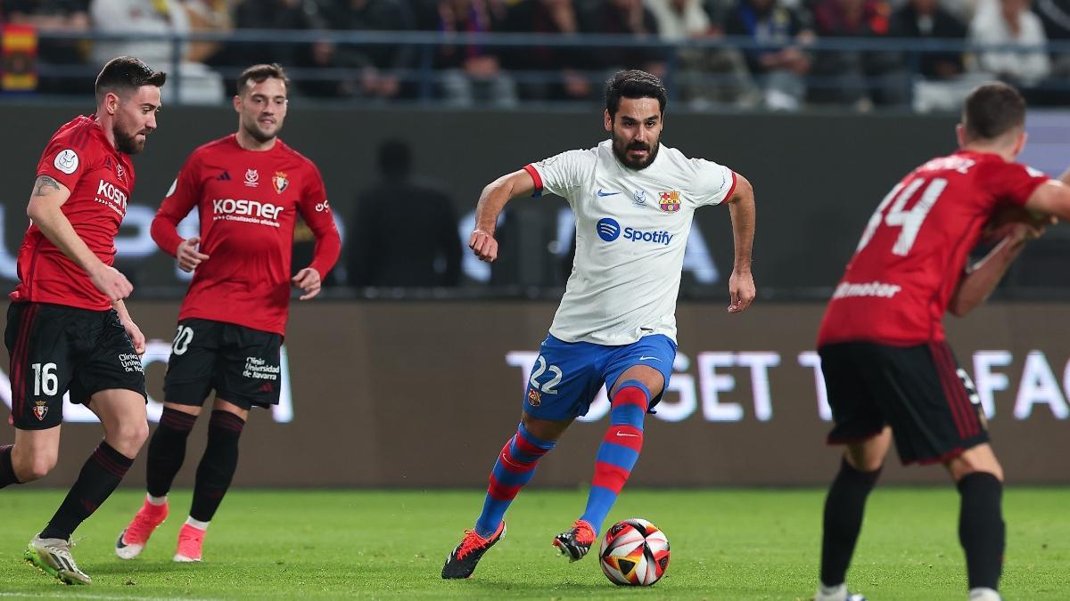 Gündogan durante el partido contra Osasuna