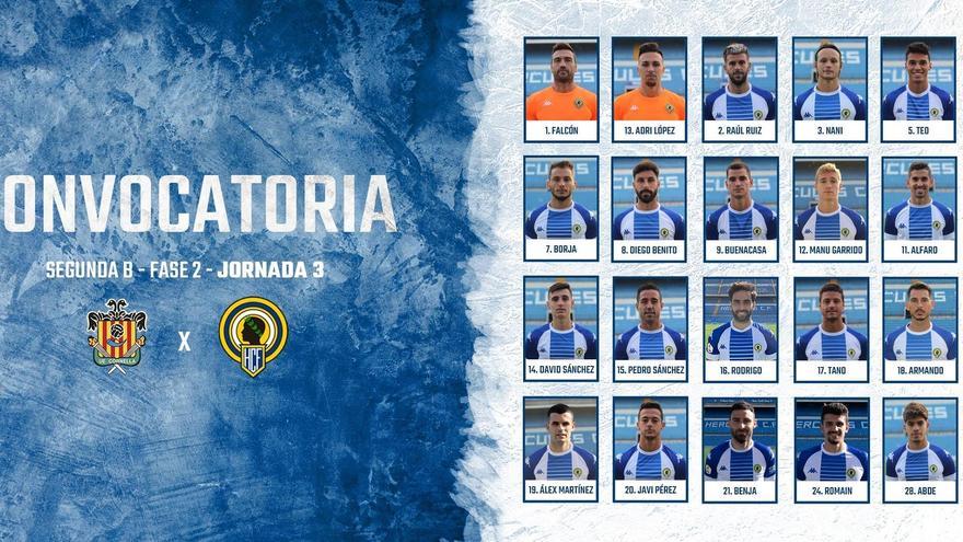 Lista de convocados para el partido de mañana, en Cornellà.