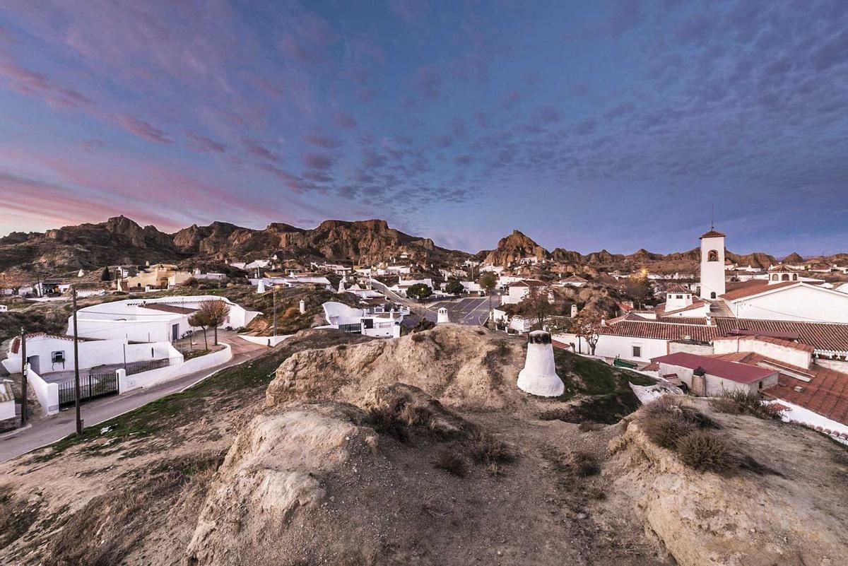 Barrio de las Cuevas en Guadix.