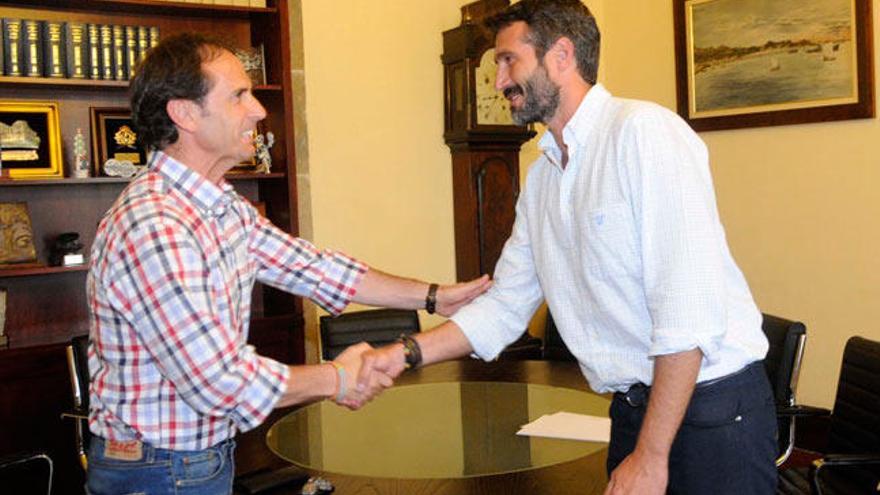 Tomás Fole y Alberto Varela en un encuentro mantenido en junio // NOÉ PARGA