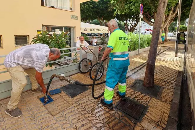 Imágenes del nuevo punto de carga de agua en un edificio de Ibiza donde se perdían "tres toneladas por hora"