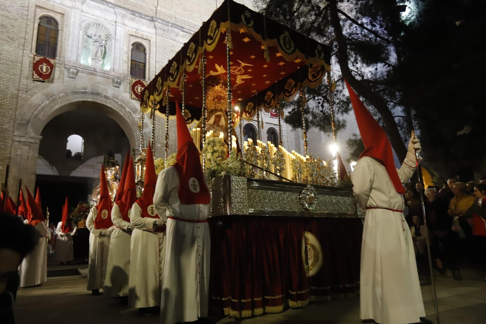 En imágenes | Procesiones del Jueves Santo en Zaragoza