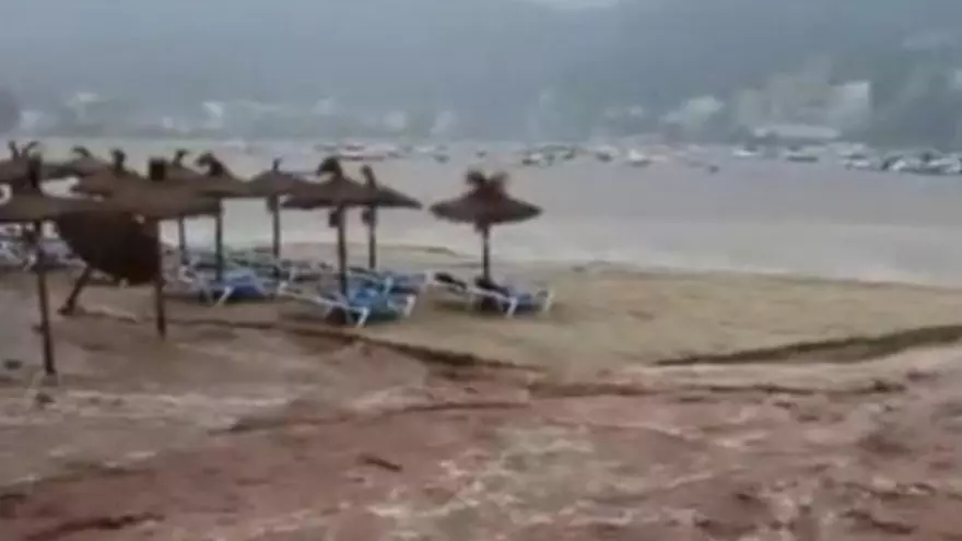 Unwetter auf Mallorca: Wie der Regen die Straßen überschwemmt hat