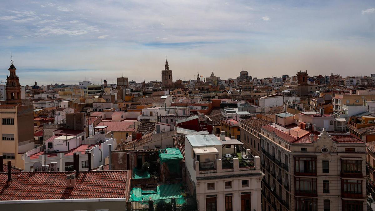 Panorámica aérea de la ciudad de València