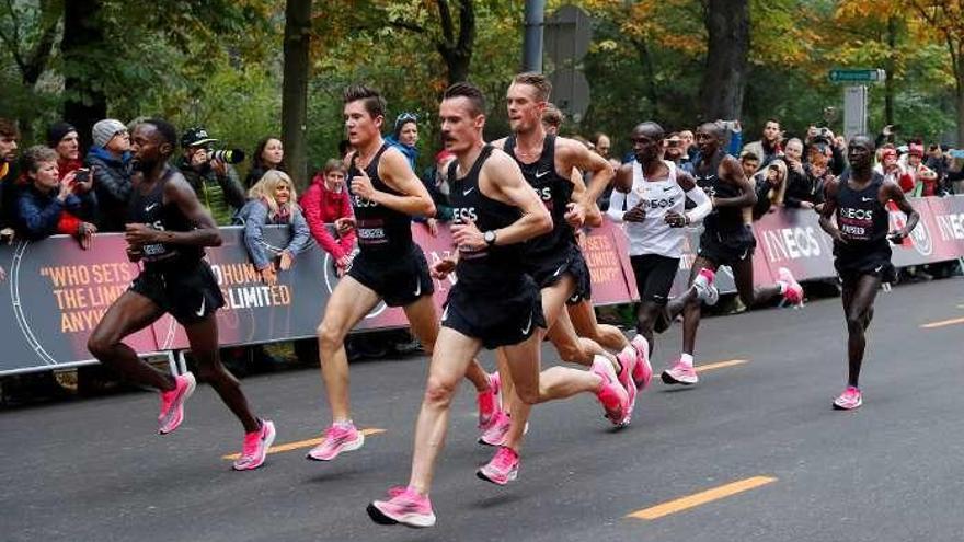 Las liebres guían a Kipchoge por Viena