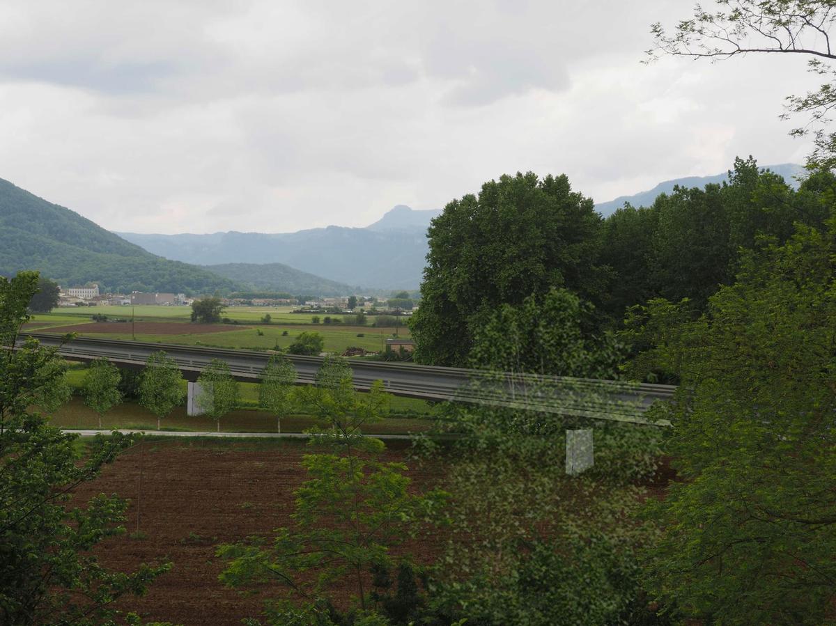 Així serà el viaducte sobre el riu Fluvià de la nova variant.
