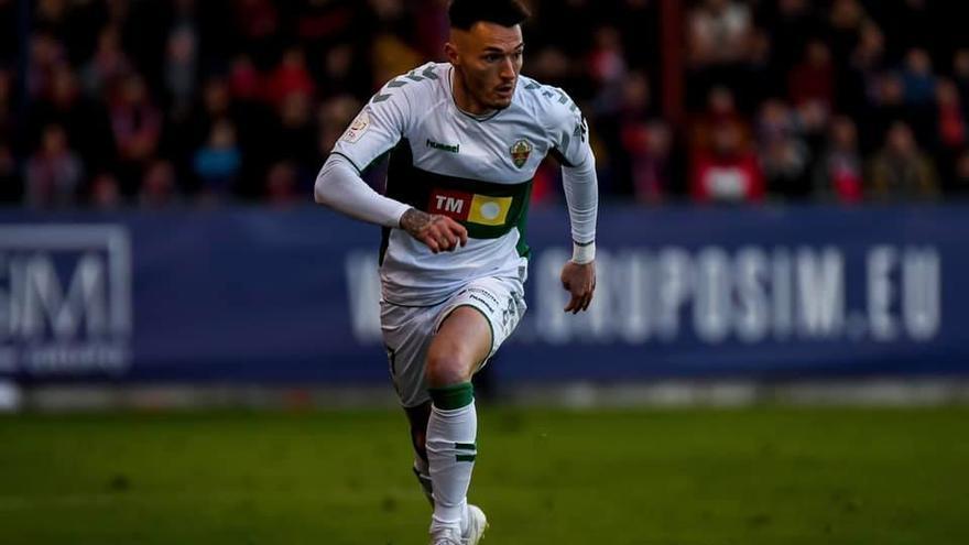 Josan, durante un partido del Elche