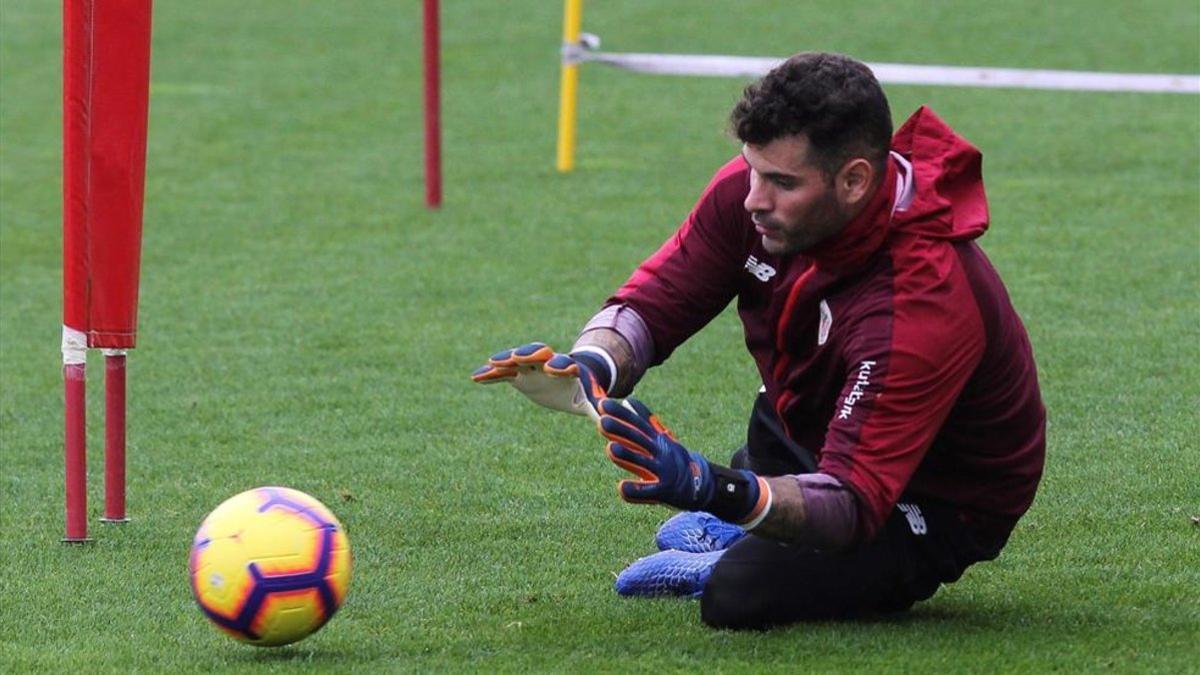 Herrerín, en su etapa en el Athletic