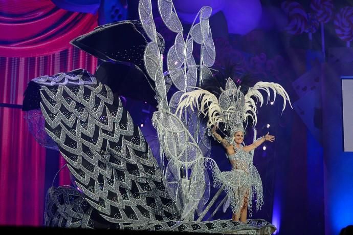 21-02-2020 LAS PALMAS D GRAN CANARIA. Elección de la Reina del Carnaval. Candidata 2. ASOR LAS PALMAS y PASTELERÍA PANADERÍA MENDOZA presentan a Amy M. Monzón Rodríguez con la fantasía Tú eres mi diamante, diseño de Isaac Martínez Vicente.