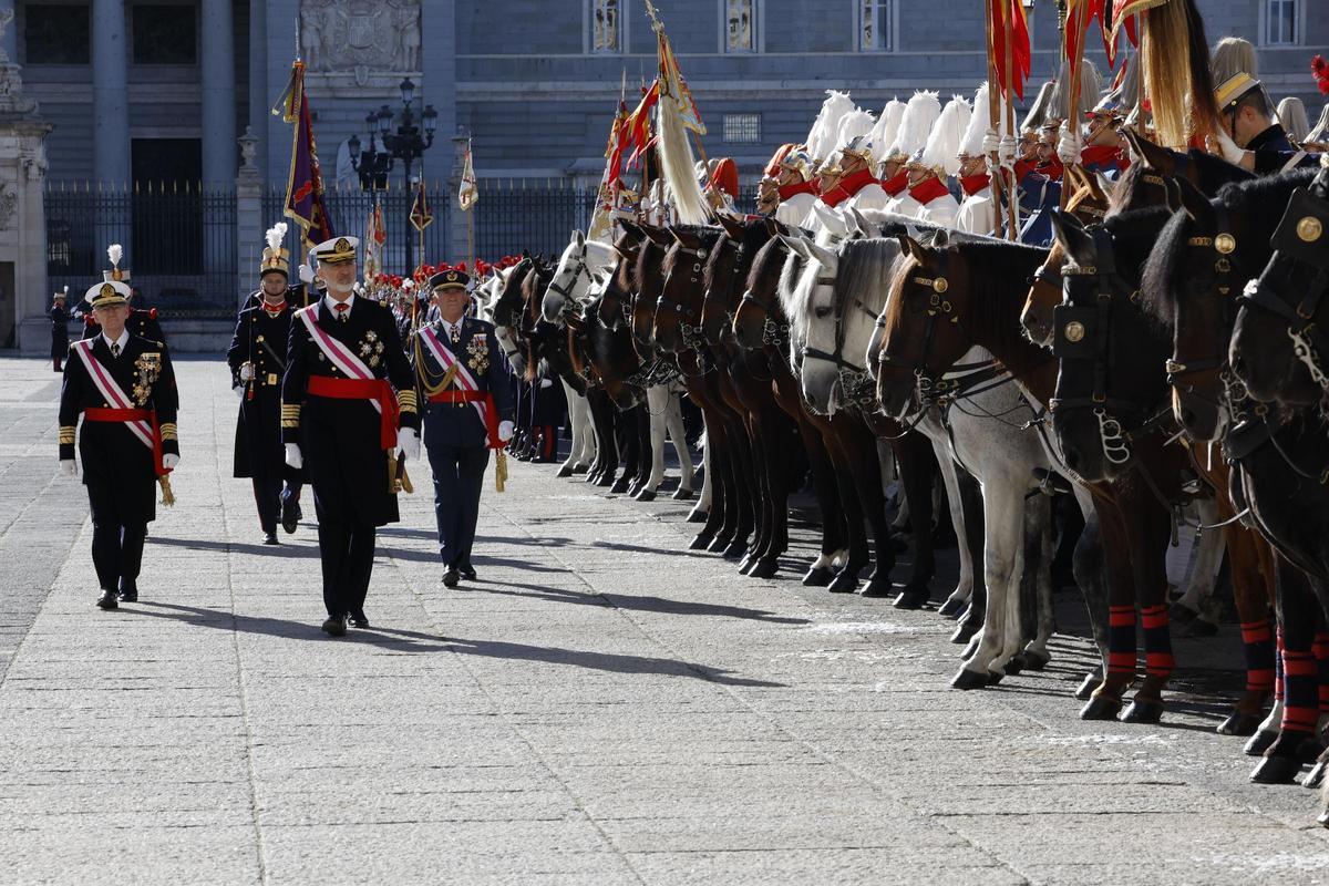 Pascua Militar en el Palacio Real en Madrid.