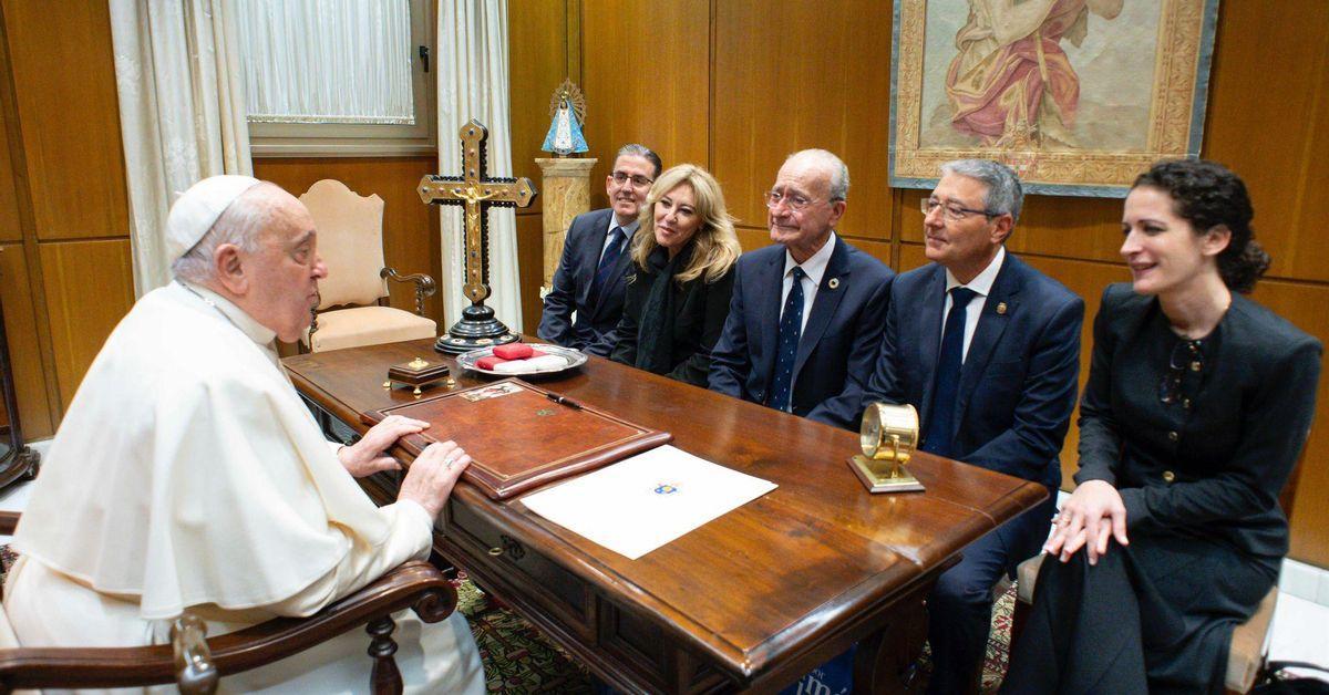 Esta fue la última reunión que mantuvieron los representantes malagueños con el Papa en el Vaticano