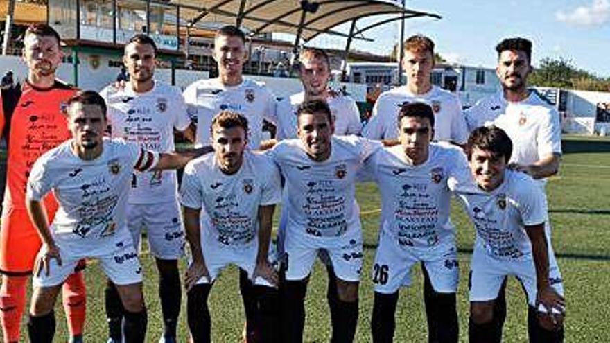 Alineación de la Peña Deportiva que se enfrentó al Formentera.