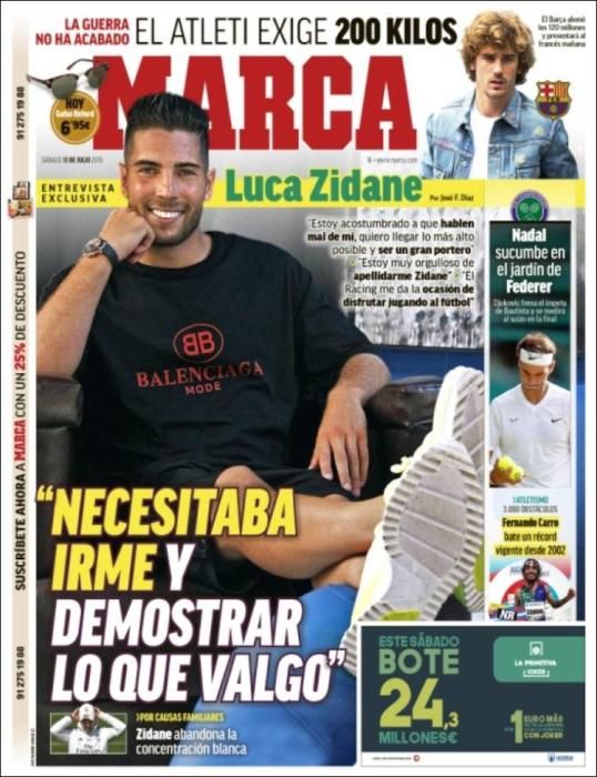 Portada MARCA sábado 13 julio 2019