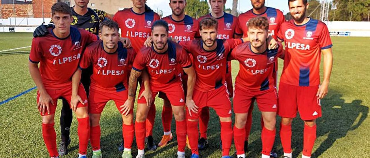 El once titular vallero, antes de iniciar el partido de ayer. | JOSÉ JUAN