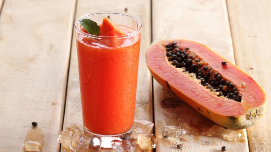 Batido de papaya contra las impurezas y los puntos negros.