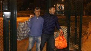 El investigado por el doble crimen de Susqueda, a su salida de la cárcel de Puig de les Basses, el pasado día 28.
