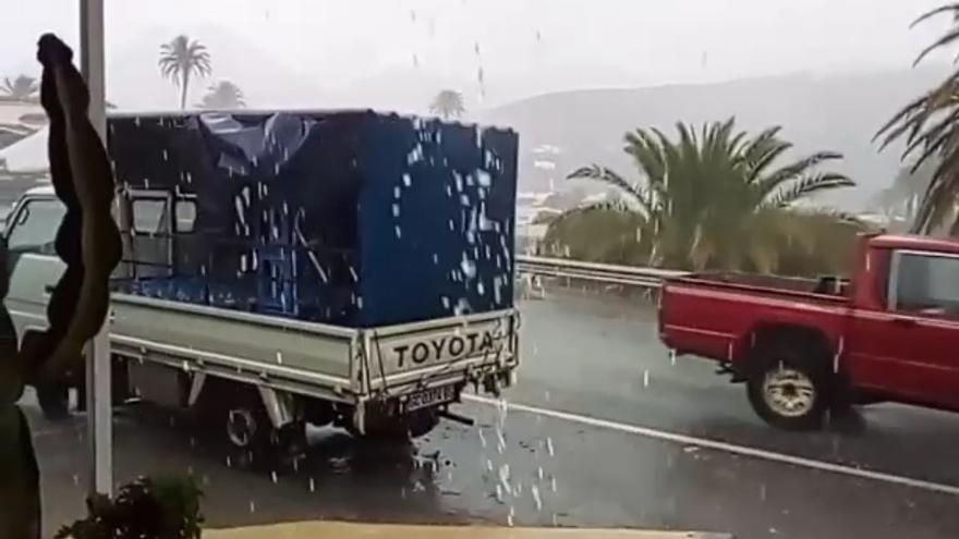 Lluvia en La Aldea de San Nicolás y Valleseco (15/03/2022)