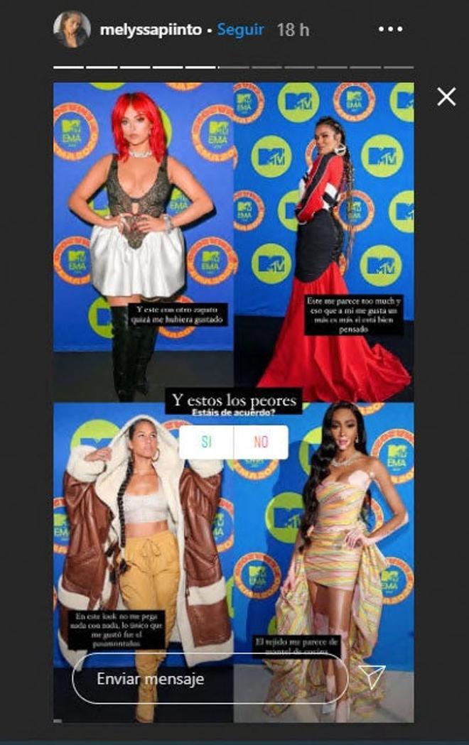 Las peor vestidas de los MTV EMAs 2020, según Melyssa Pinto