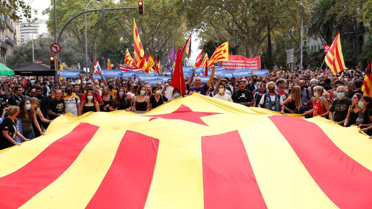 Les millors imatges de la Diada 2021 | La manifestació de l'11-S a Barcelona