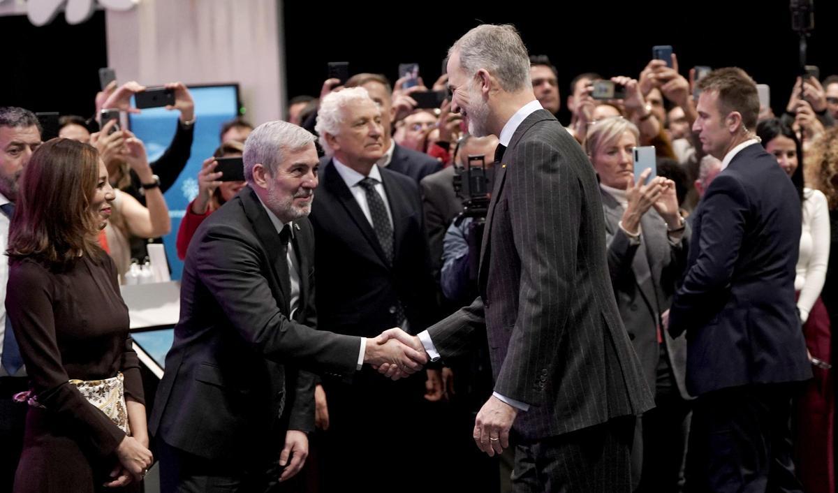 Los reyes Felipe VI y Letizia en la inauguración de Fitur 2026.