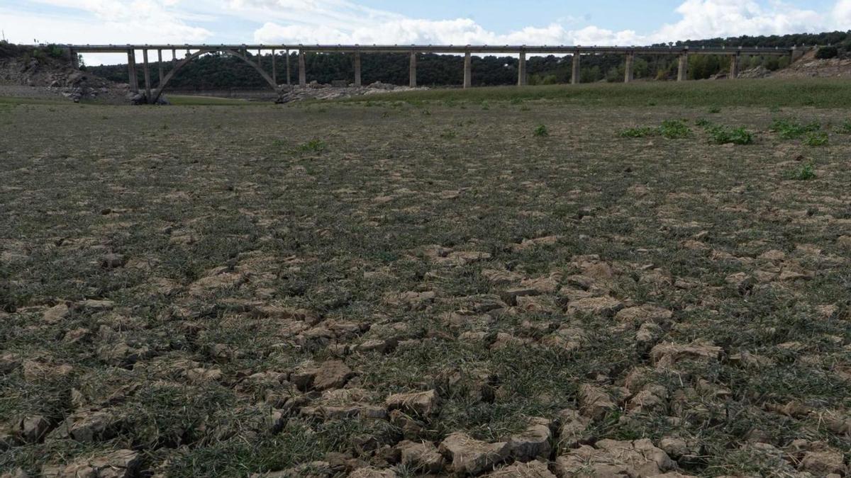 La sequía, en el Puente de la Estrella, durante el final del verano de 2021. | Jose Luis Fernández