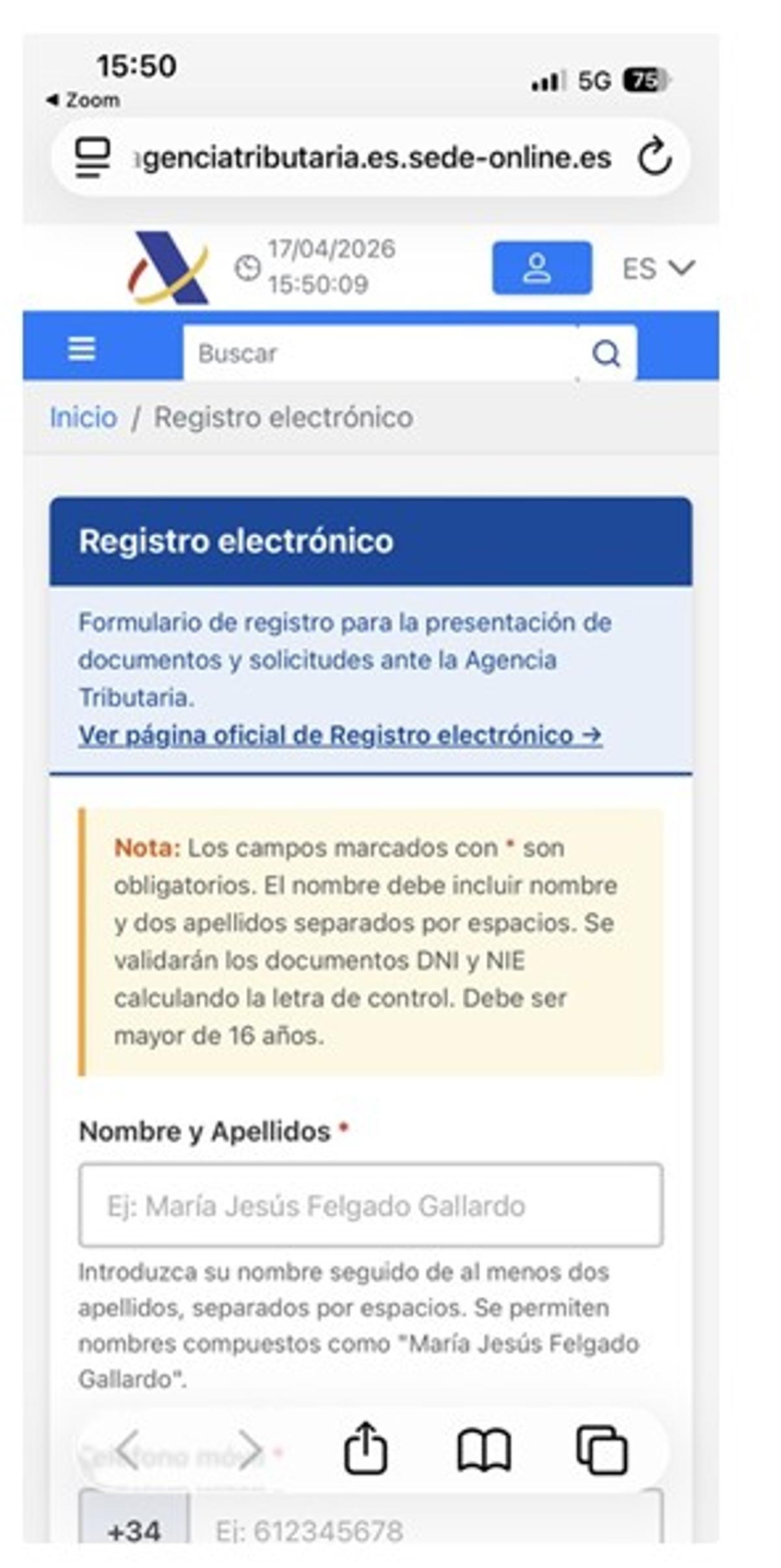 Este es el SMS fraudulento del que alerta Hacienda