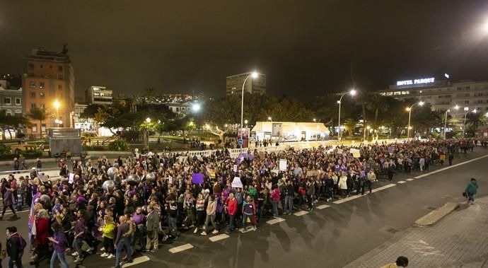 08.03.19. Las Palmas de Gran Canaria. Manifestación Día de la Mujer 8M. Foto Quique Curbelo