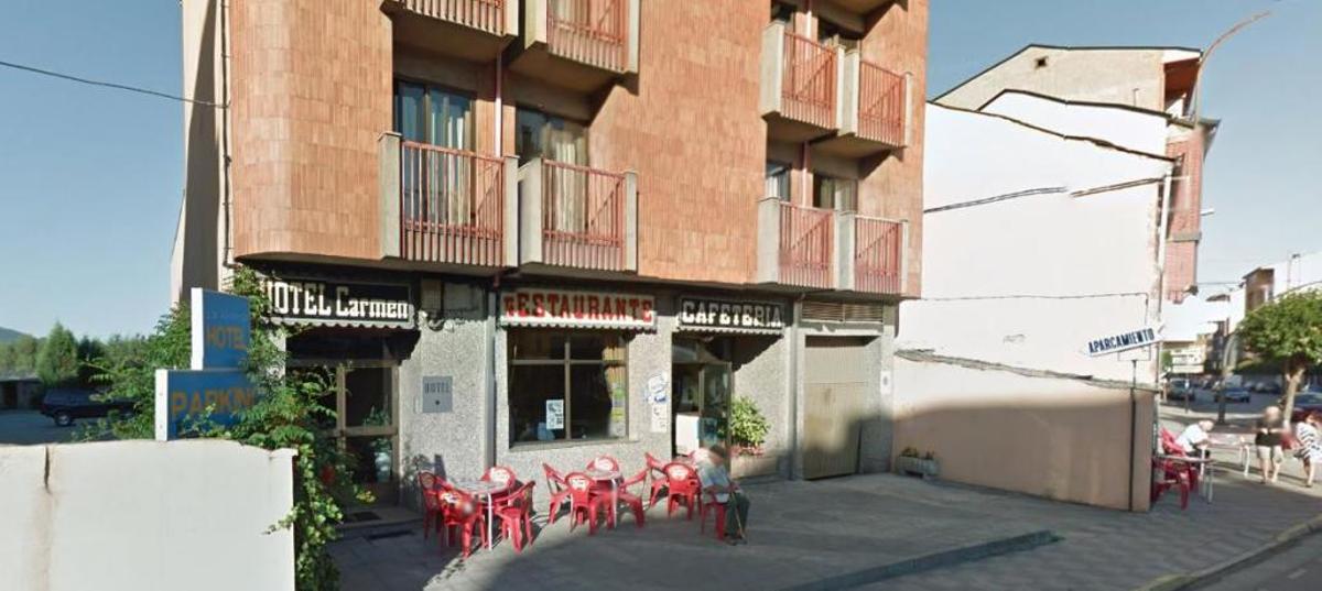 Hotel Carmen de Bembibre, donde sucedieron los hechos.