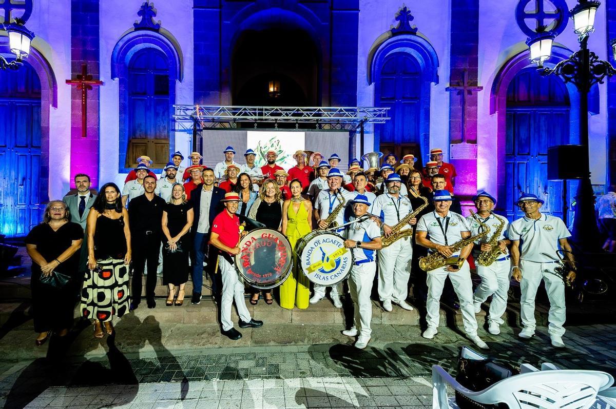 Pregón de las bandas de Guayedra y Agaete en la Fiestas de Las Nieves 2026