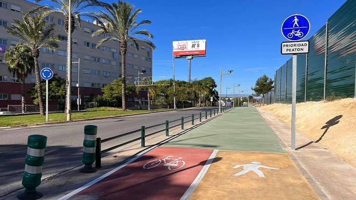 Conexión ciclopeatonal entre Mas del Rosari y la Lloma Llarga