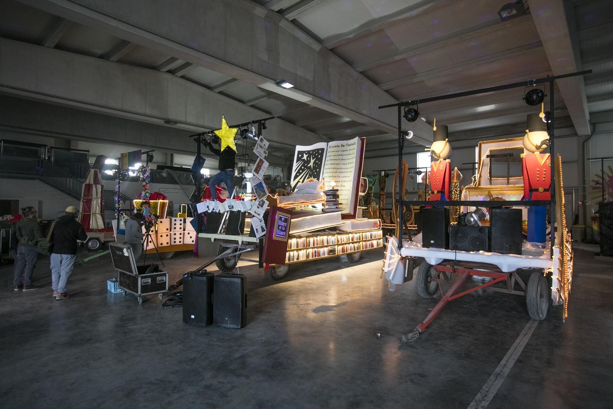 Preparativos de la cabalgata de los Reyes Magos de Ibiza