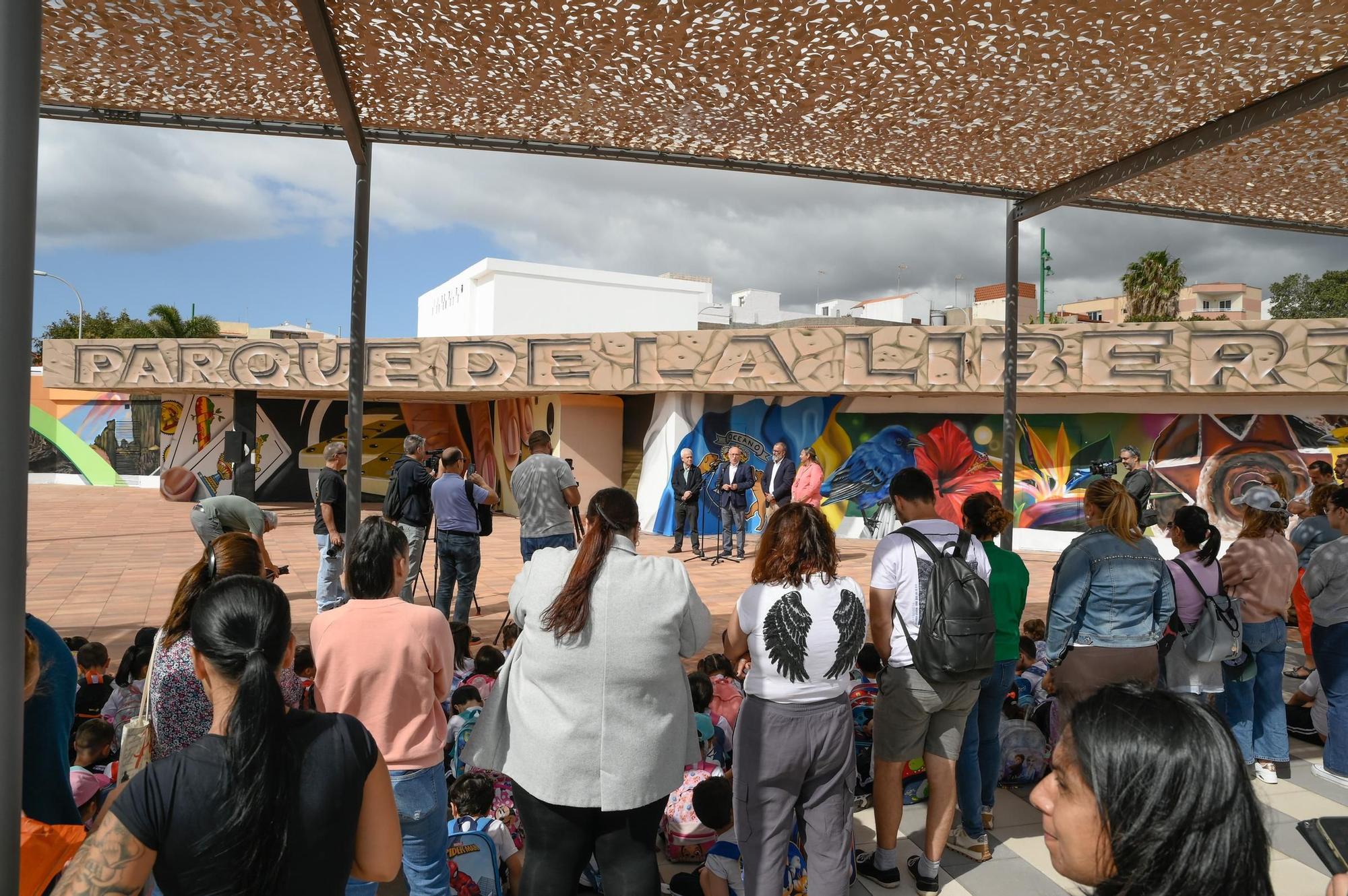 Presentación de la rehabilitación del Parque de La Libertad de Vecindario