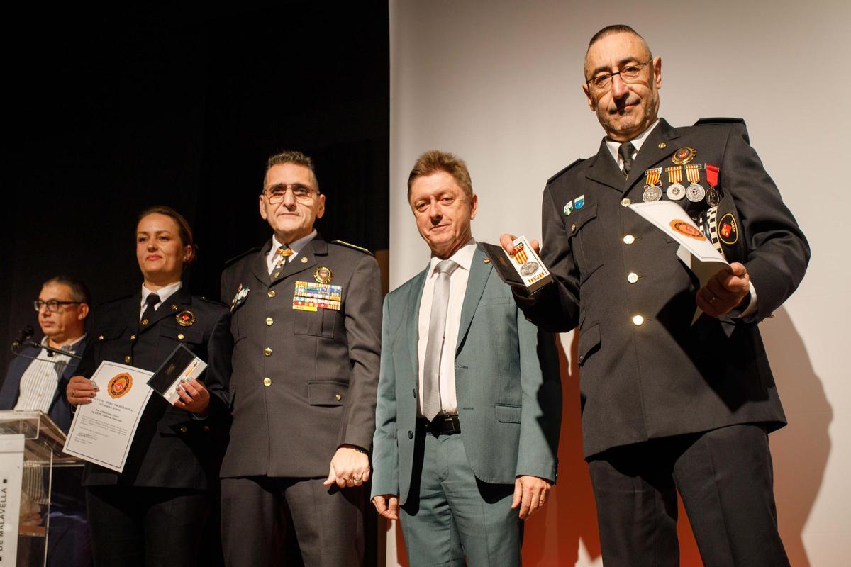 La celebració del Dia de la Policia Local de Caldes de Malavella, en imatges