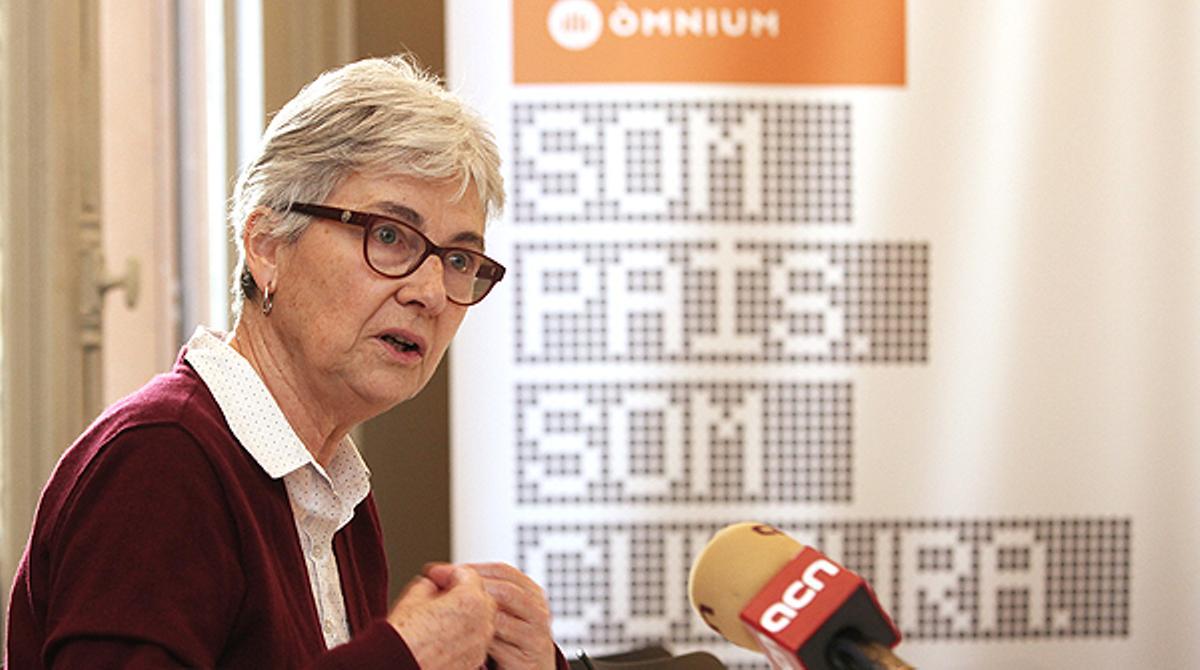 La presidenta d’Òmnium, Muriel Casals, sobre la consulta: Entenem que hi pot haver circumstàncies que modifiquin el calendari més enllà del 2014