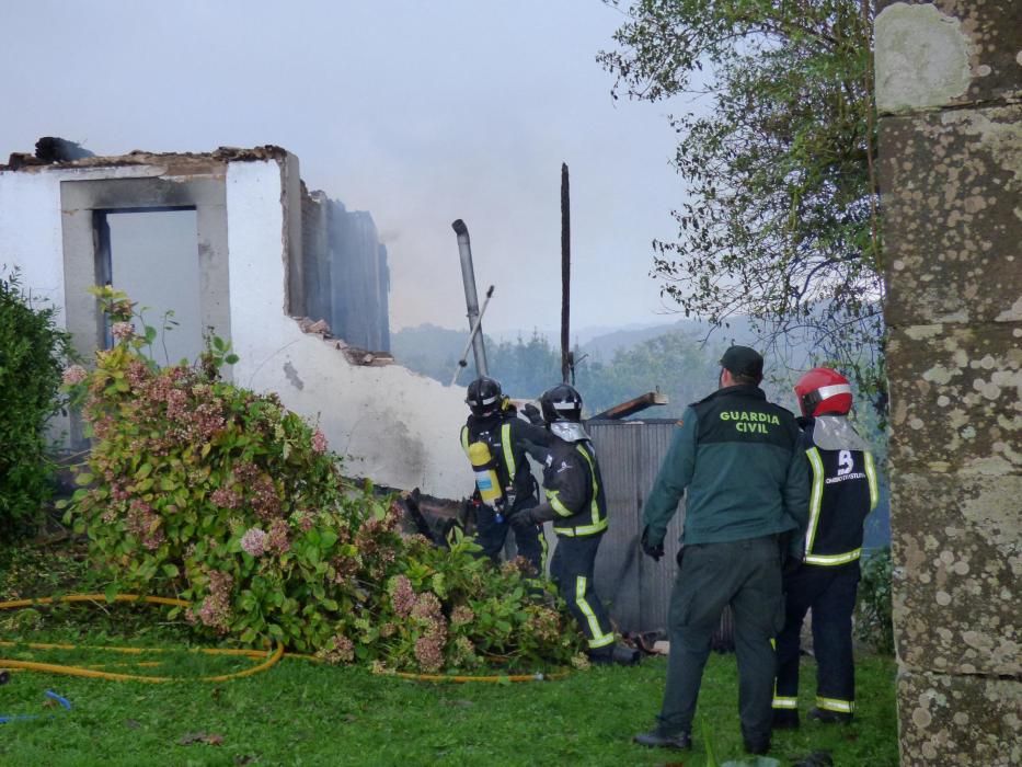 Incendio en una vivienda en Villaviciosa