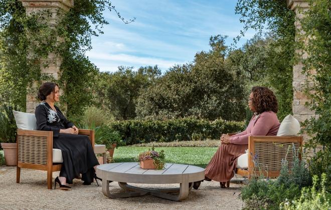 Meghan Markle, en la entrevista con Oprah Winfrey