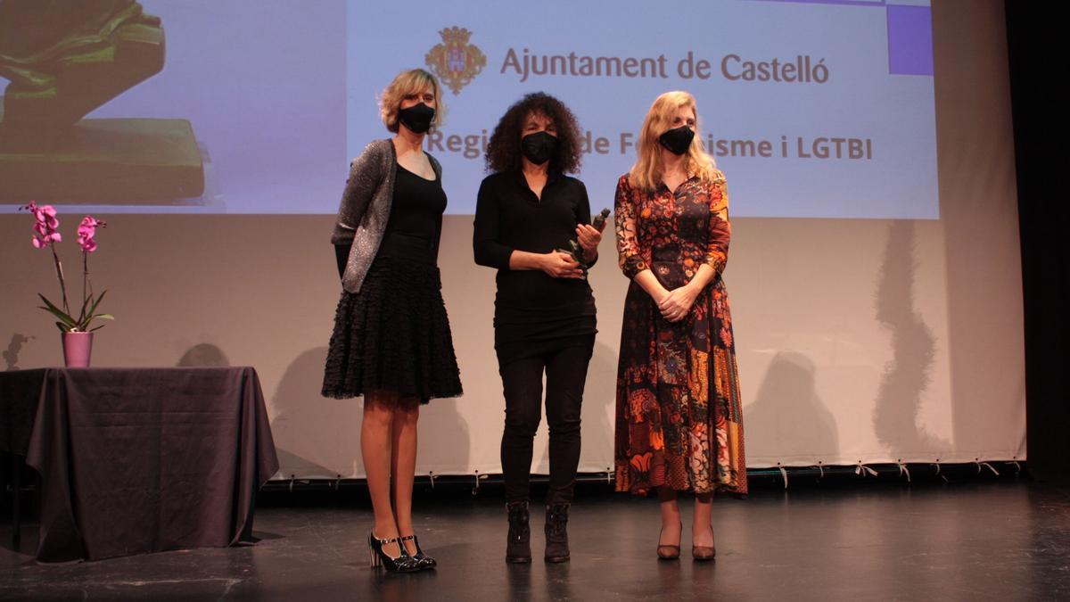 Ruiz, Torrent y Marco, esta mañana en la entrega del galardón.