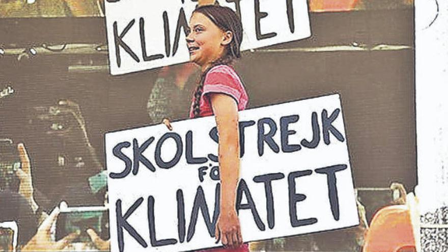 GretaThunberg en las manifestaciones previas a la Cumbre por la Acción Climática de la ONU celebrada en Nueva York.