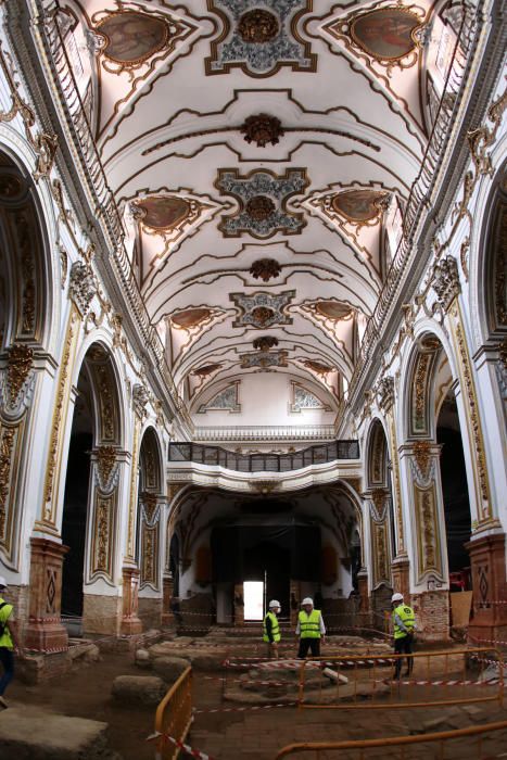 Obras de restauración en la Iglesia de los Santos Mártires